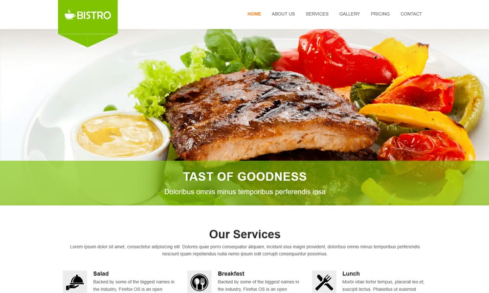 50+ Best Free Restaurant HTML Website Templates of 2025 56 Bestro