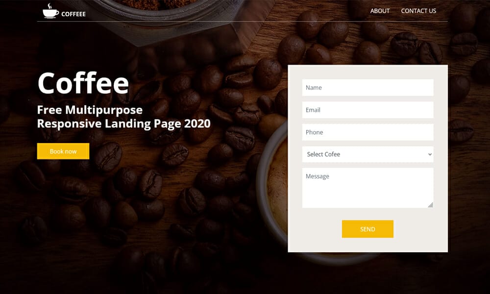 50+ Best Free Restaurant HTML Website Templates of 2025 40 Coffeee