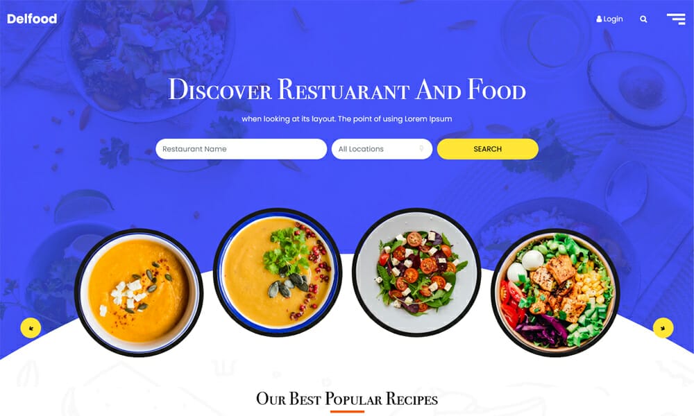 50+ Best Free Restaurant HTML Website Templates of 2025 1 Delfood