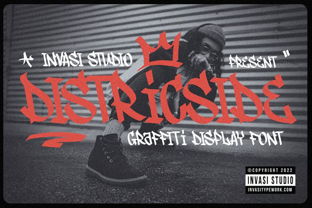 Free Graffiti Fonts That Will Make Your Designs Pop! 9 Districtside