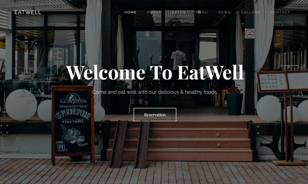 50+ Best Free Restaurant HTML Website Templates of 2025 55 EatWell