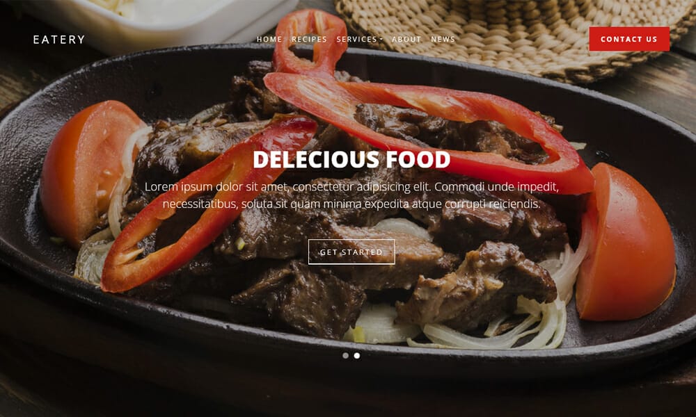 50+ Best Free Restaurant HTML Website Templates of 2025 47 Eatery