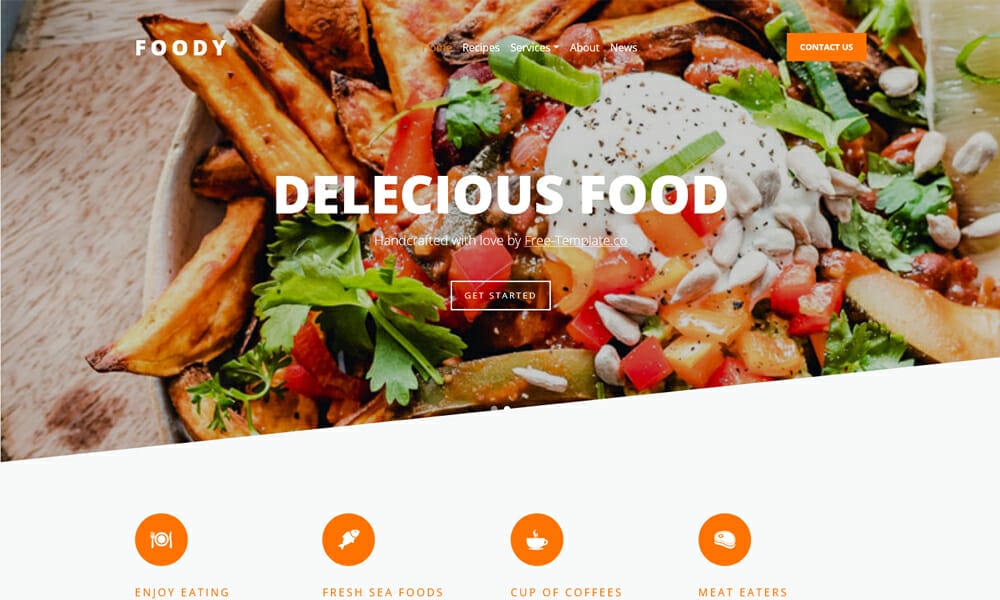 50+ Best Free Restaurant HTML Website Templates of 2025 43 Foody