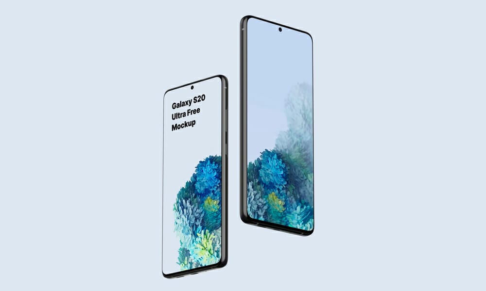 300+ Smartphone Mockup PSD Templates 42 Free Galaxy S20 Ultra Mockup