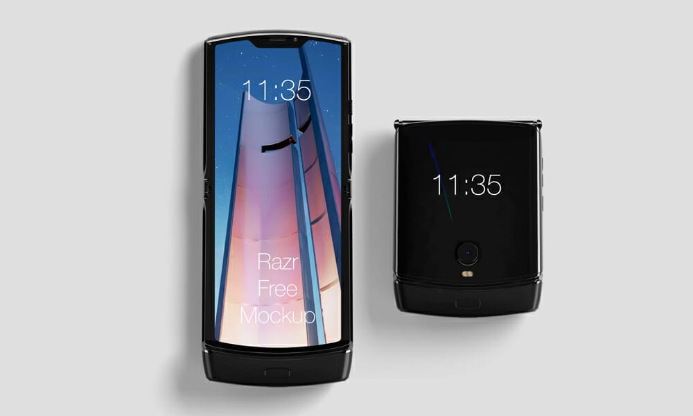 Free Motorola Razr Mockup