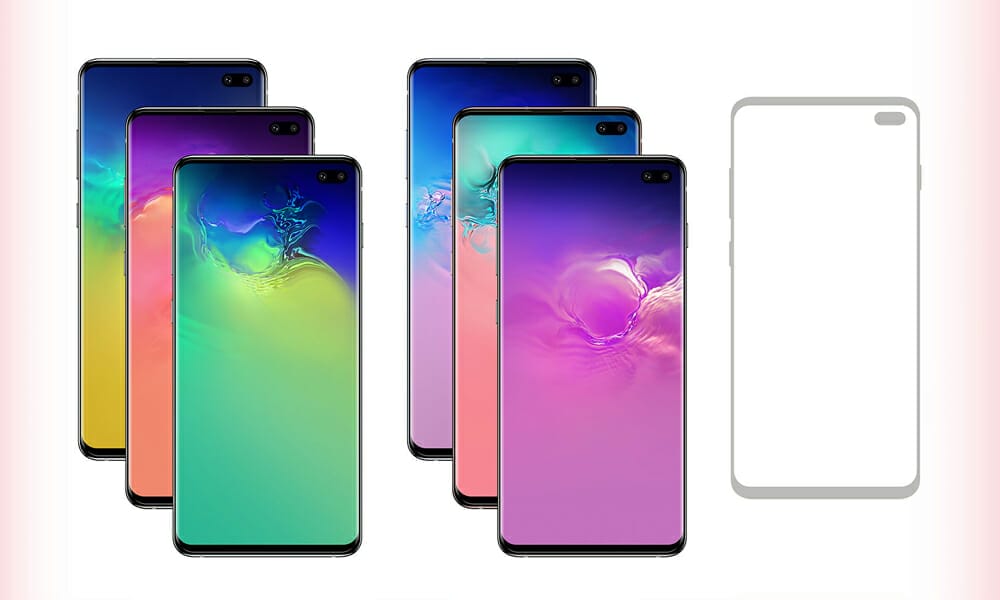 300+ Smartphone Mockup PSD Templates 46 Free Samsung Galaxy S10+ (Plus) Mockup PSD