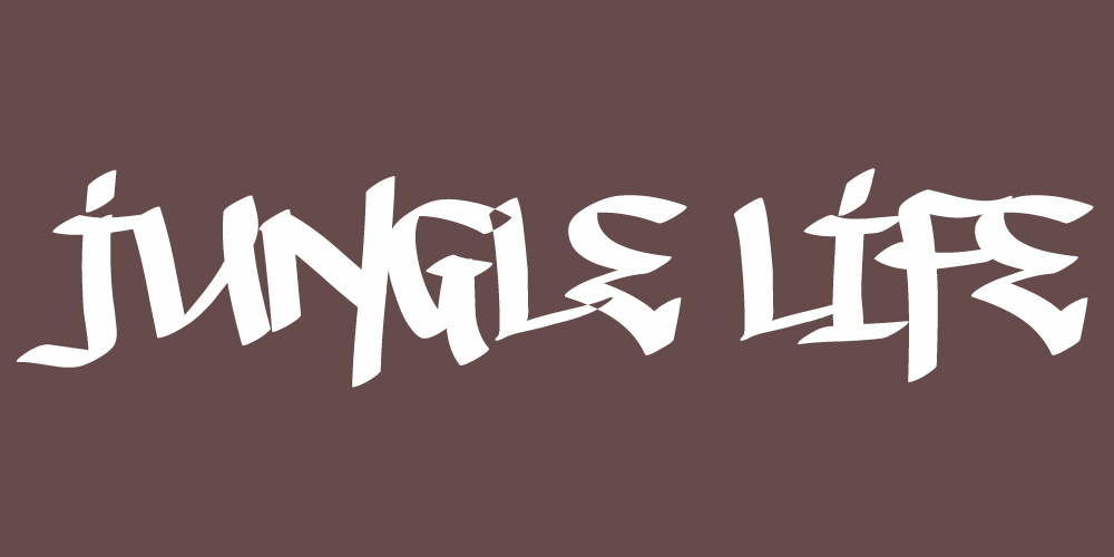 Free Graffiti Fonts That Will Make Your Designs Pop! 47 Jungle Life