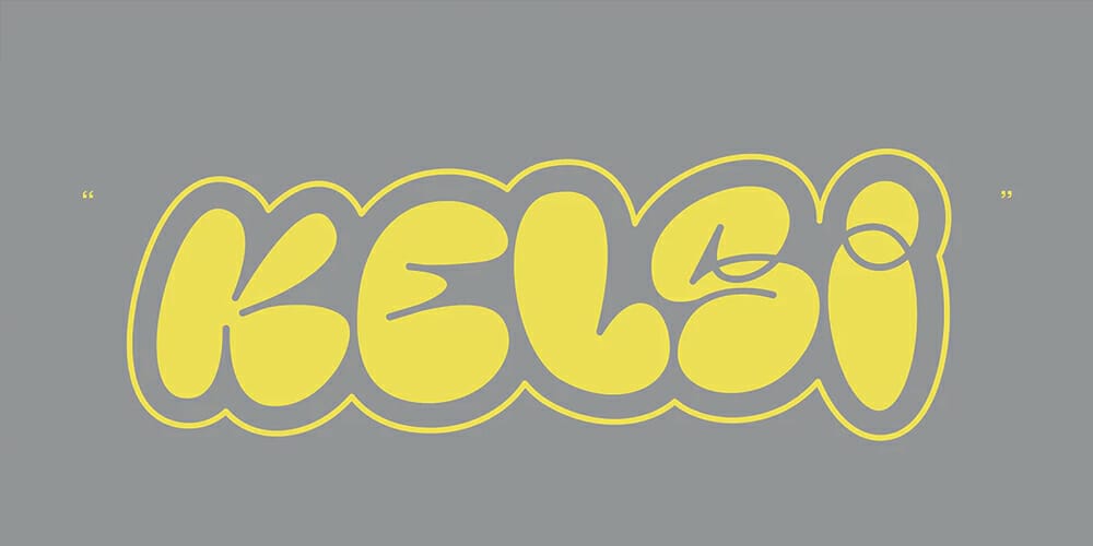Free Graffiti Fonts That Will Make Your Designs Pop! 30 Kels Graffiti Style Bubble Font