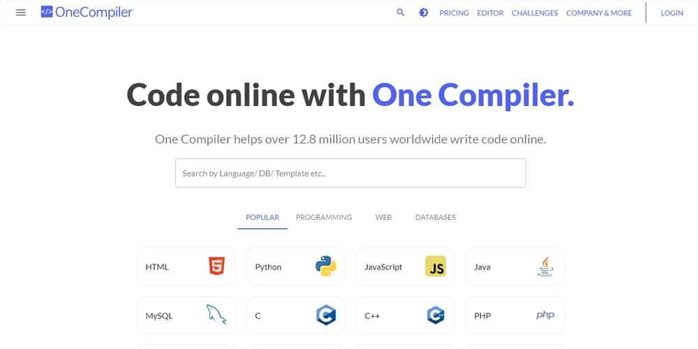 Excellent Online Code Editors 14 One Compiler