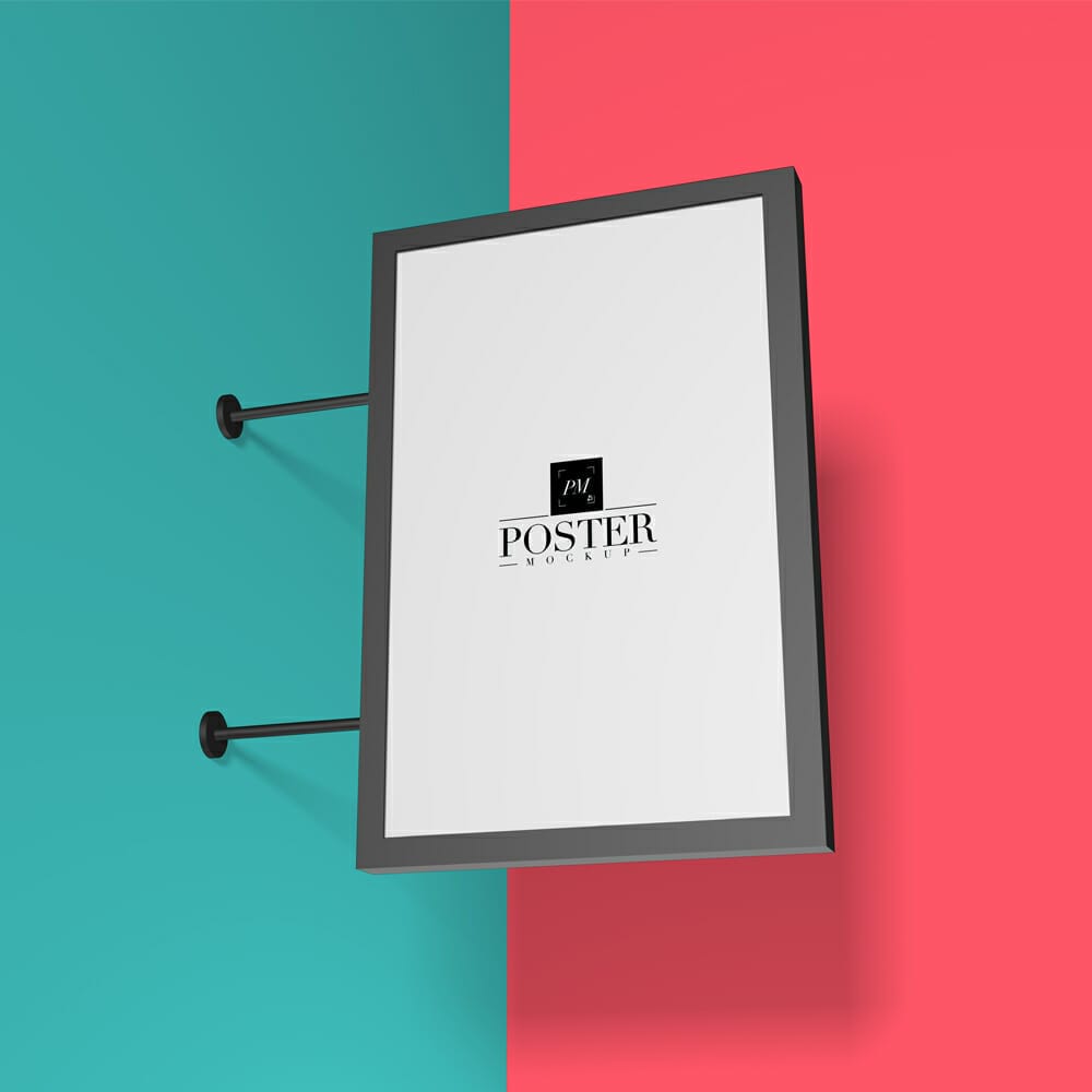 Premium Branding Wall Signboard Poster Mockup PSD 1 Premium Branding Wall Signboard Poster Mockup PSD