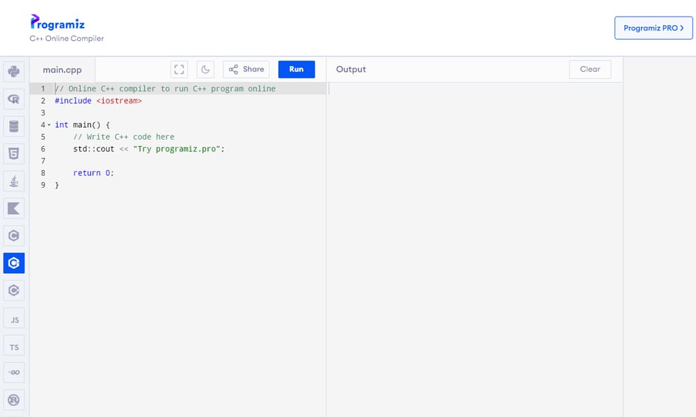 15+ Best Online C++ Compilers 2025 21 Programiz C++ Compiler