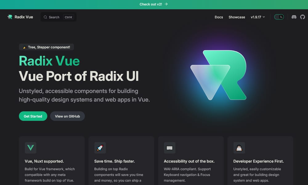 20+ Vue JS UI Component Libraries 2026 46 Radix Vue