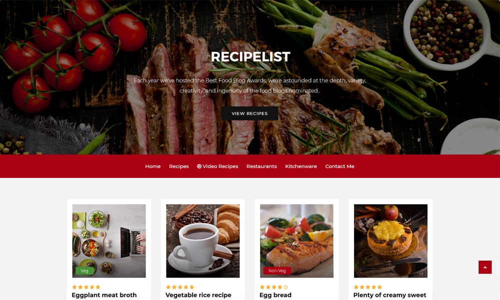 50+ Best Free Restaurant HTML Website Templates of 2025 52 Recipelist