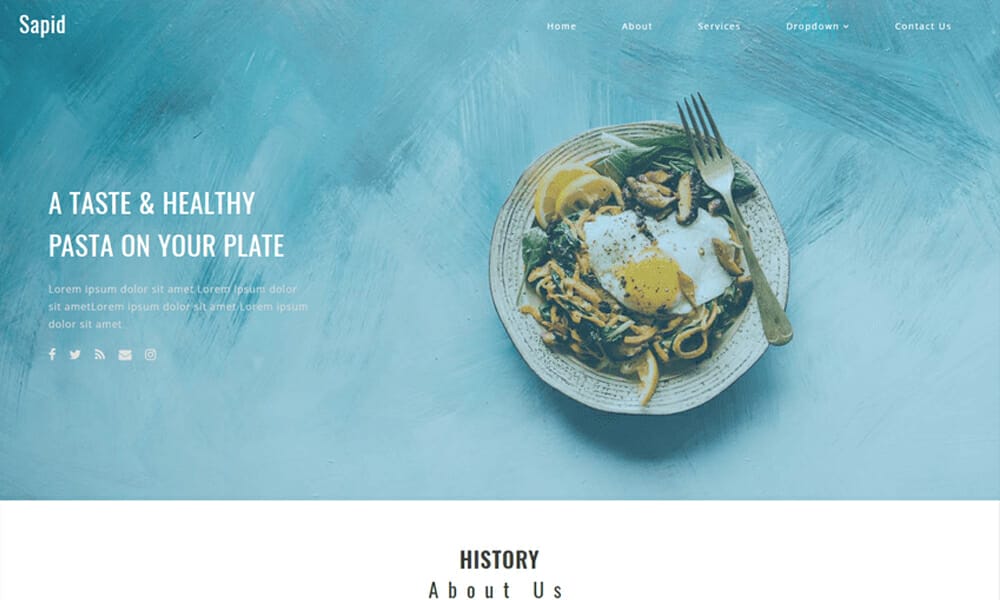 50+ Best Free Restaurant HTML Website Templates of 2025 17 Sapid