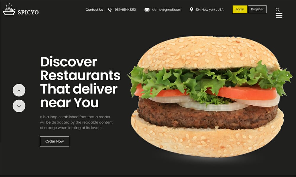 50+ Best Free Restaurant HTML Website Templates of 2025 46 Spicyo