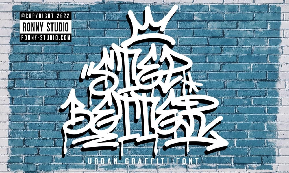 Free Graffiti Fonts That Will Make Your Designs Pop! 58 Step-Better