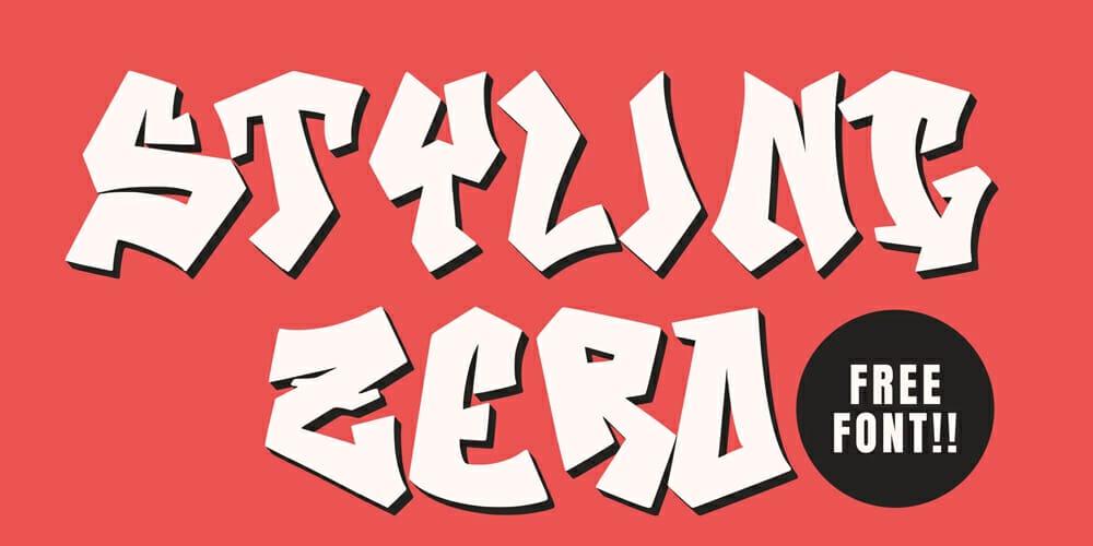 Free Graffiti Fonts That Will Make Your Designs Pop! 54 Styling Zero