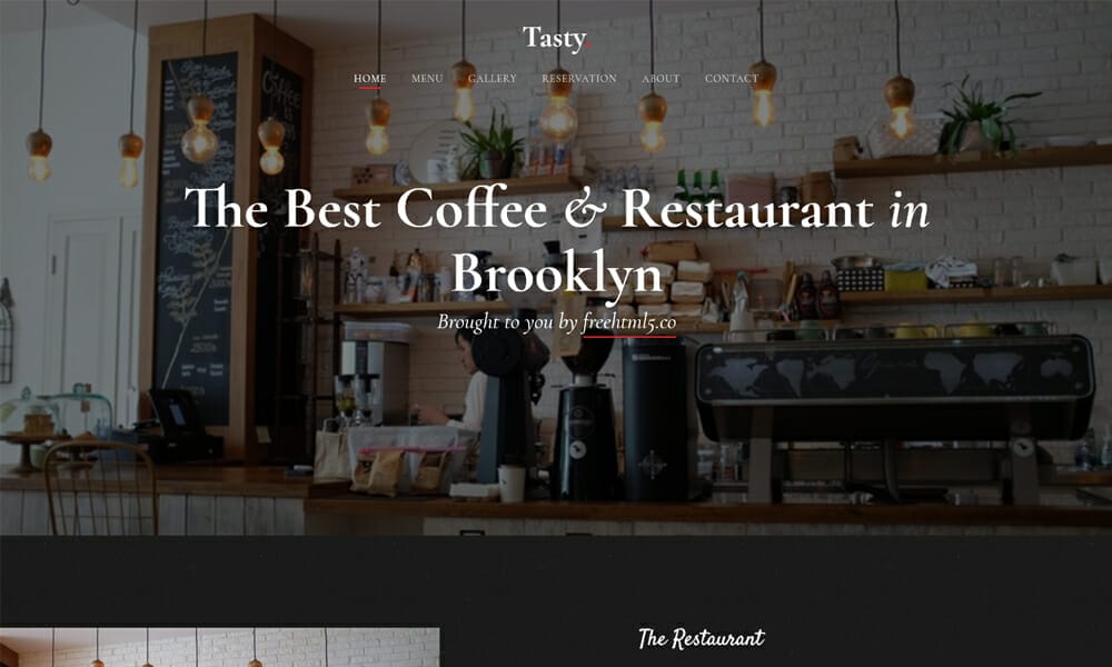 50+ Best Free Restaurant HTML Website Templates of 2025 14 Tasty