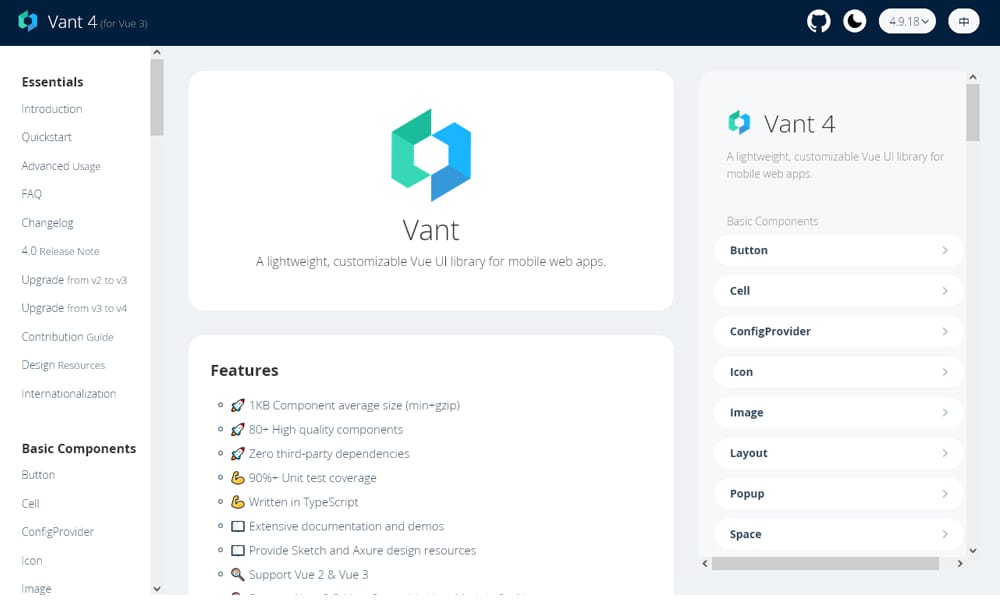 20+ Vue JS UI Component Libraries 2023 37 Vant