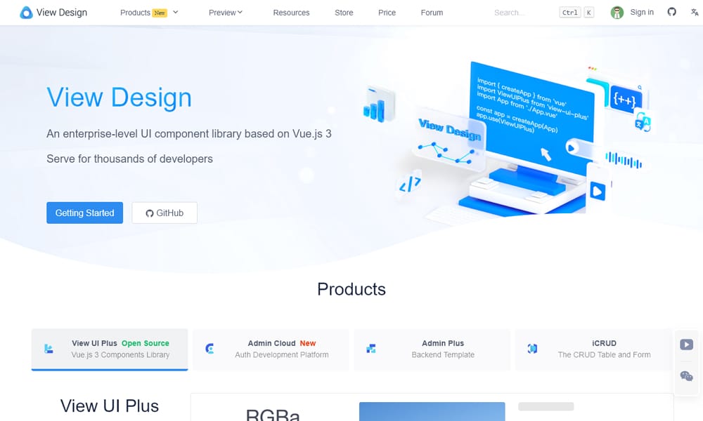 20+ Vue JS UI Component Libraries 2026 52 View UI Plus