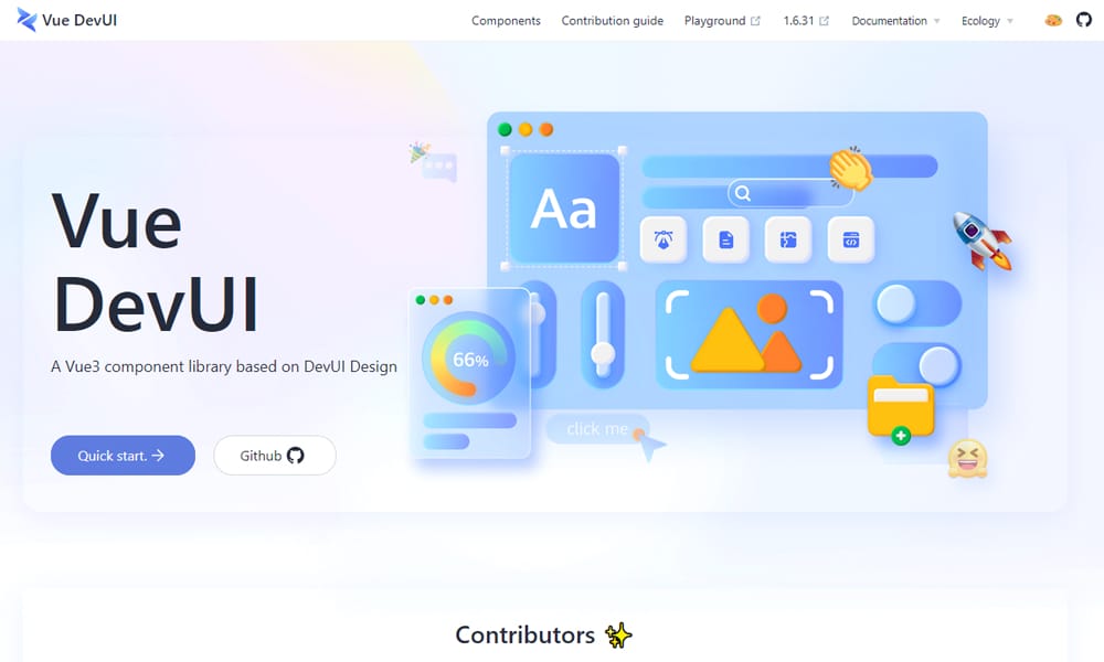 20+ Vue JS UI Component Libraries 2026 43 Vue DevUI