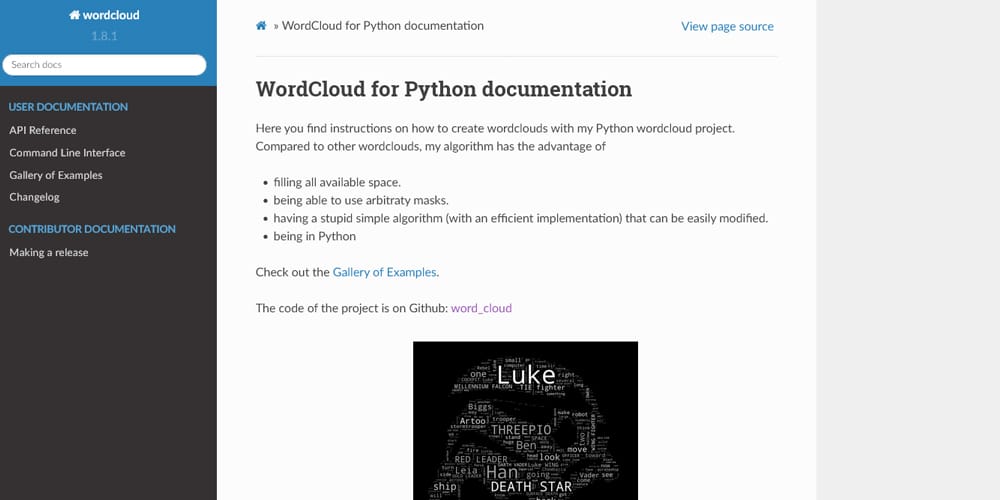Python Libraries for Data Visualization 29 WordCloud