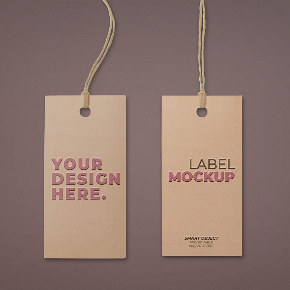 Free Label Tag Mockup 1 Free Label Tag Mockup