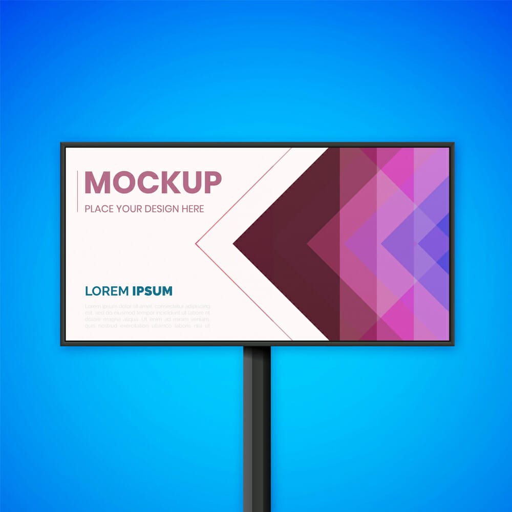 Free Outdoor Billboard Mockup 1 Free Outdoor Billboard Mockup