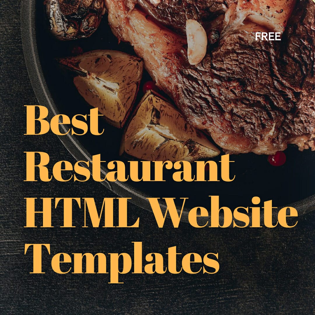50+ Best Free Restaurant HTML Website Templates of 2023