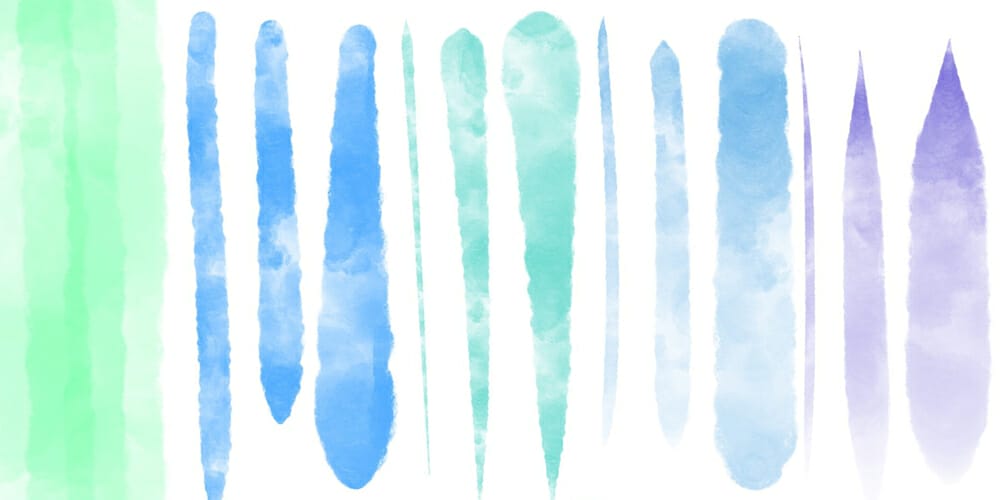 Best Free Procreate Brushes 14 Abbie's Watercolour Brushes