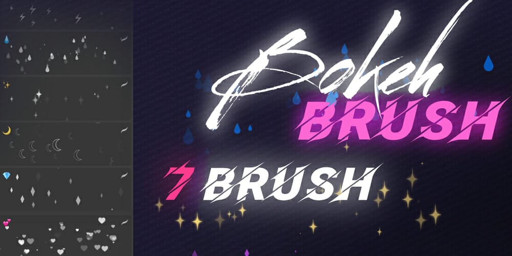 Best Free Procreate Brushes 174 Anime Bokeh Brushes