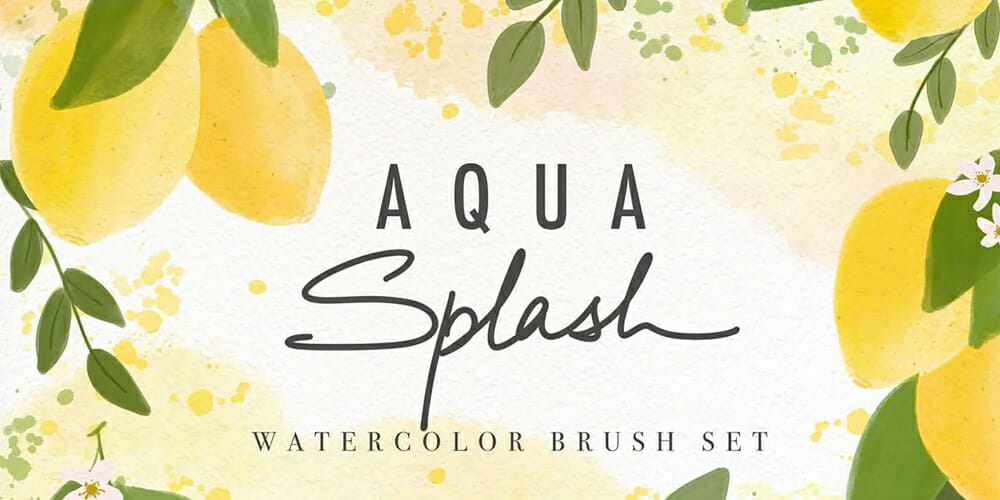 Best Free Procreate Brushes 4 Aqua Splash Watercolor Brushes