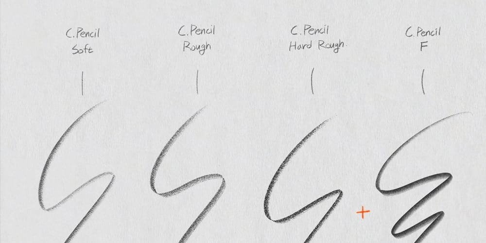 Best Free Procreate Brushes 82 COFE's Pencil Brush Set