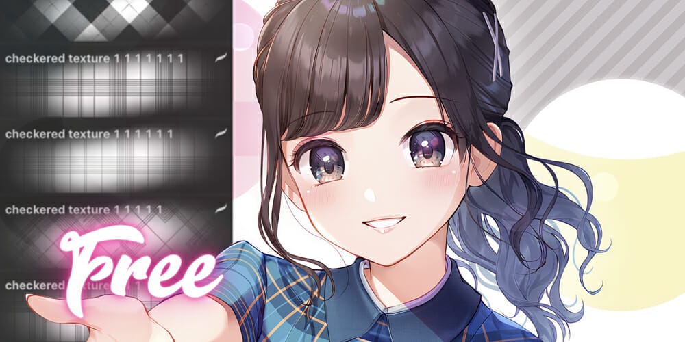 Best Free Procreate Brushes 125 Checkered Texture Brushes for Procreate