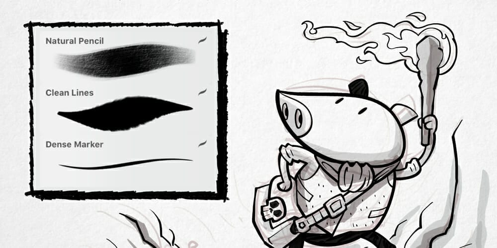 Best Free Procreate Brushes 75 Comic Book Mini Brush Set