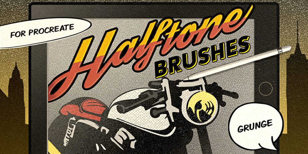 Best Free Procreate Brushes 137 Comics Grunge Procreate Brushes