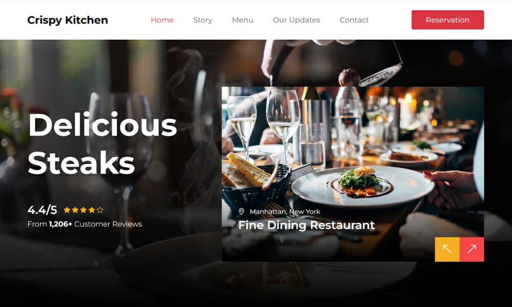 50+ Best Free Restaurant HTML Website Templates of 2025 61 Crispy Kitchen