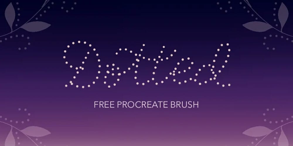 Best Free Procreate Brushes 34 Dotted Brush for Procreate Lettering