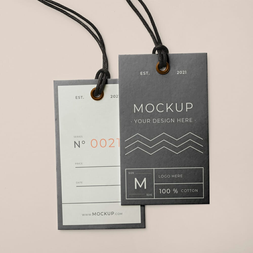 Free Label Hang Tag Mockup 1 Free Label Hang Tag Mockup