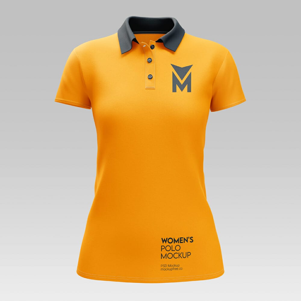 Free Women’s Polo Mockup 1 Free Women’s Polo Mockup