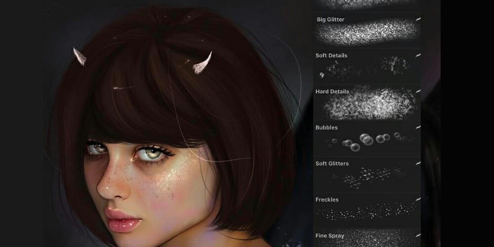 Best Free Procreate Brushes 111 Glitter and Texture Brushes