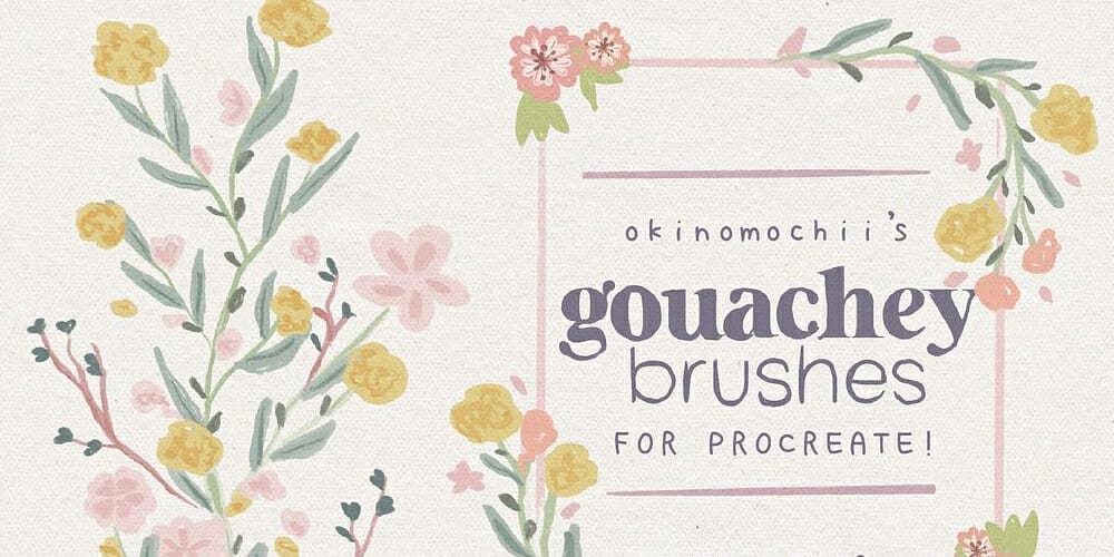 Best Free Procreate Brushes 22 Gouachey Brushes