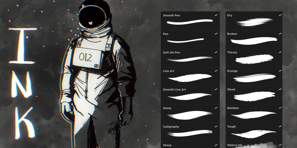Best Free Procreate Brushes 31 Ink Brushes for Procreate