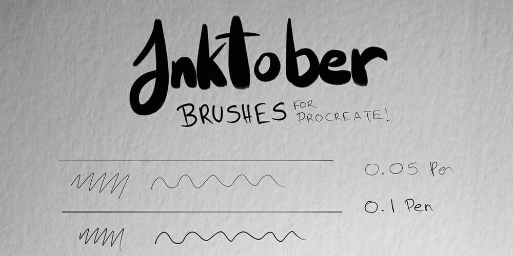 Best Free Procreate Brushes 30 Inktober Brushes