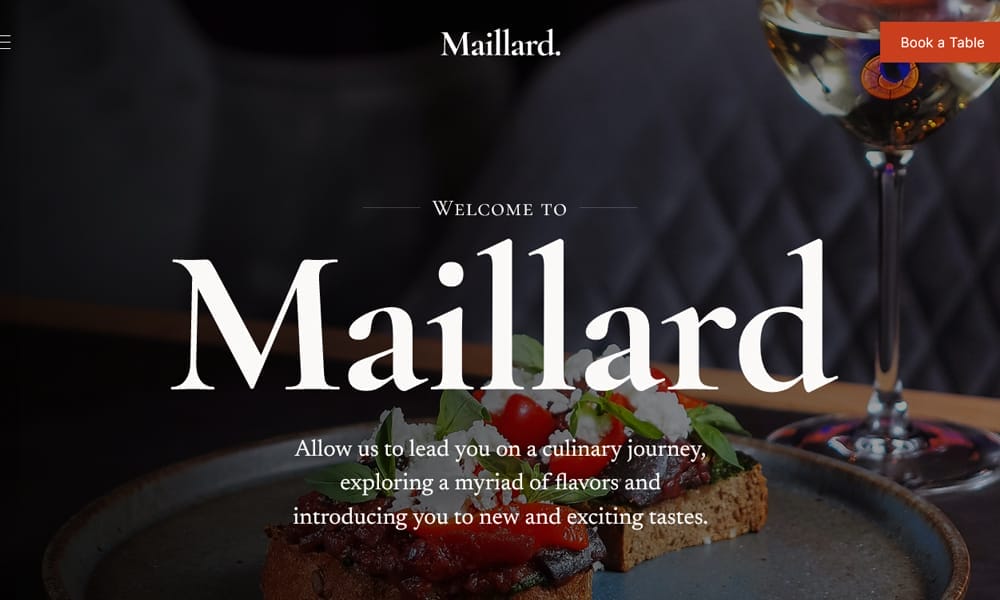 50+ Best Free Restaurant HTML Website Templates of 2025 63 Maillard