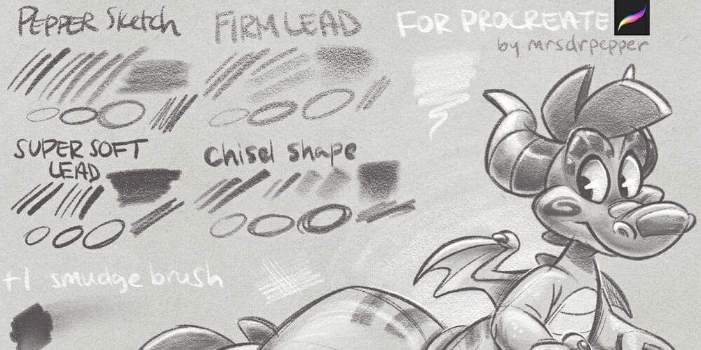Best Free Procreate Brushes 77 Pepper Sketch Brushset