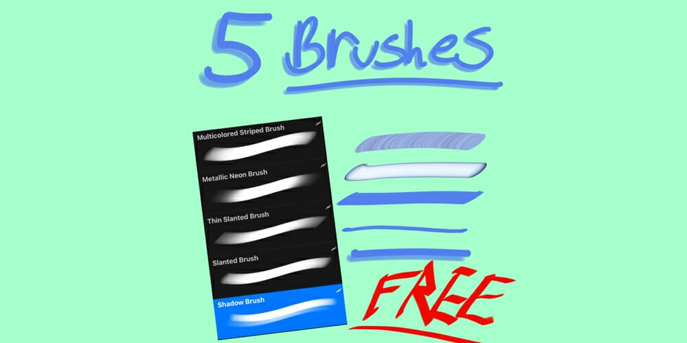 Best Free Procreate Brushes 50 Procreate Calligraphy Brushes