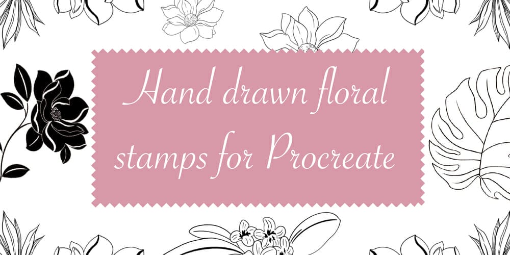 Best Free Procreate Brushes 144 Procreate Floral Stamp Brushes