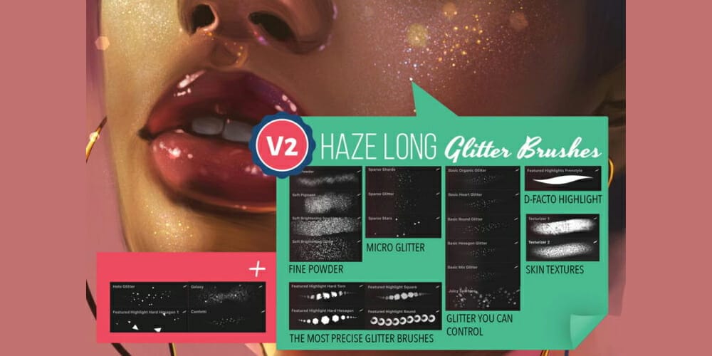 Best Free Procreate Brushes 101 Procreate Glitter Brushes