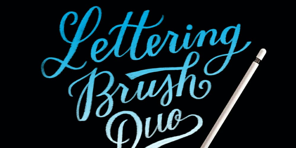 Best Free Procreate Brushes 35 Procreate Lettering Brush Duo